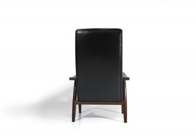  Getama Hans Wegner for Getama High back in Black Leather