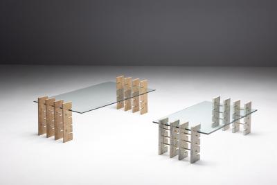  Gianfranco Ferr Home Fitzroy Travertine Coffee Table by Gianfranco Ferr Home Italy 2010s
