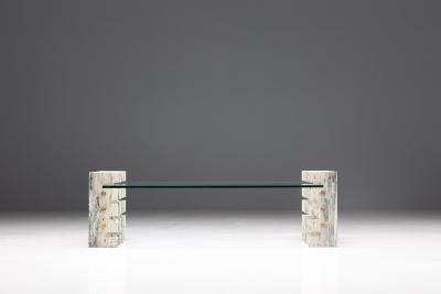  Gianfranco Ferr Home Fitzroy Travertine Coffee Table by Gianfranco Ferr Home Italy 2010s