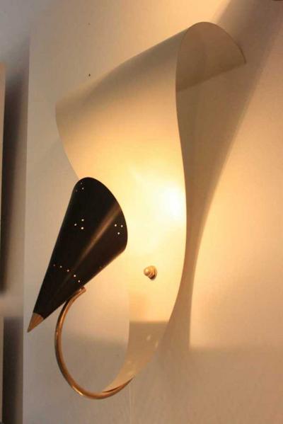  Gilardi Barzaghi PAIR OF RICCIO WALL LIGHTS ATTRIBUTED TO GILARDI BARZAGHI 