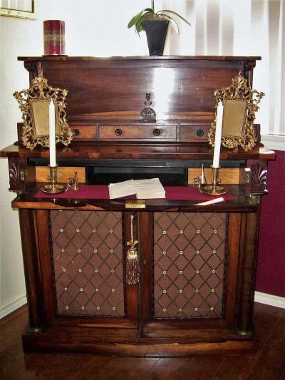  Gillows of Lancaster London 18th Century British Regency Bureau Chiffonier in Manner of Gillows