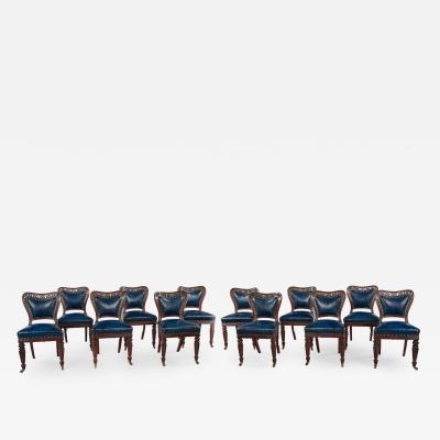 Gillows of Lancaster London A Fine Suite of 12 Mahogany Dining Chairs by Gillows c 1825