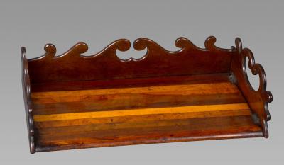  Gillows of Lancaster London A Fine and Rare Pair of Specimen Wood Book Trays Attributed to Gillows