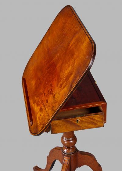 Gillows of Lancaster London A Rare Pair of George III Telescopic Reading Tables Attributed to Gillows