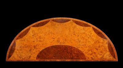  Gillows of Lancaster London A fine George III Period Demi Lune Burr Elm and Burr Yew Wood Commode