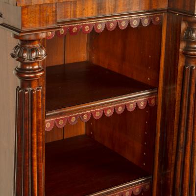  Gillows of Lancaster London A late William IV rosewood breakfront open bookcase by Gillows