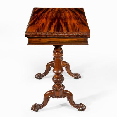 Gillows of Lancaster London An early Victorian Goncalo Alves card table attributed to Gillows