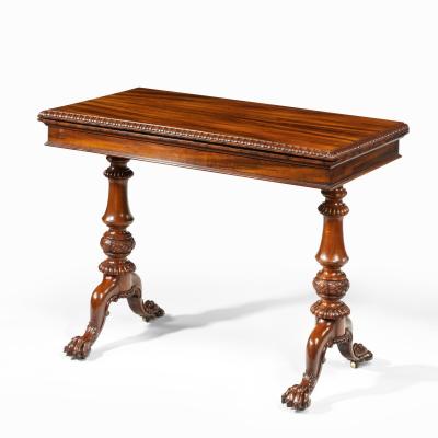Gillows of Lancaster London An early Victorian Goncalo Alves card table attributed to Gillows