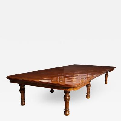  Gillows of Lancaster London Banded Walnut Dining Table by Gillows