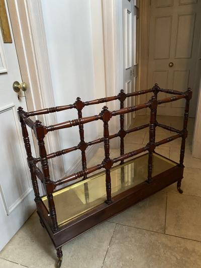  Gillows of Lancaster London English Georgian Mahogany Country House Stick Polo Umbrella Stand Circa 1825