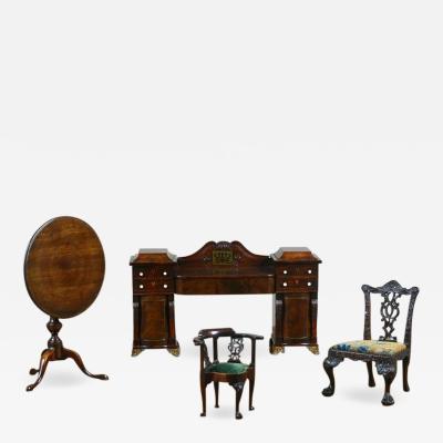  Gillows of Lancaster London English Miniature Furniture Regency Period Mahogany Sideboard of Museum Standard
