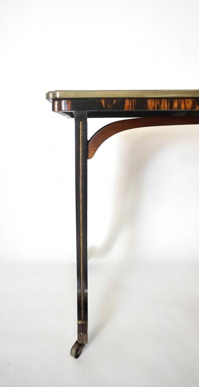 Gillows of Lancaster London English Regency Exotic Woods and Brass Table Attributed to Gillows