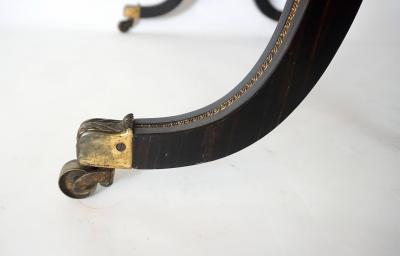 Gillows of Lancaster London English Regency Exotic Woods and Brass Table Attributed to Gillows