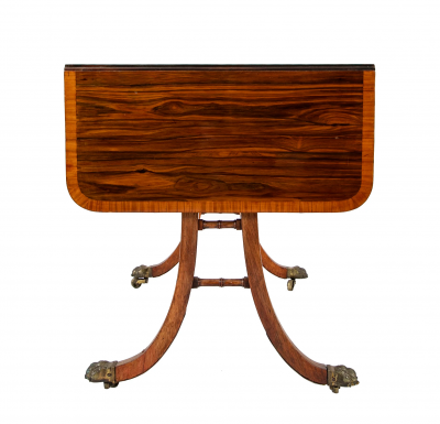  Gillows of Lancaster London English Regency Rosewood Sofa Table Attributed to Gillows