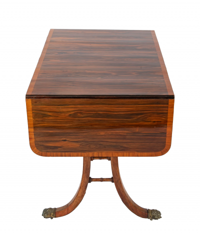  Gillows of Lancaster London English Regency Rosewood Sofa Table Attributed to Gillows