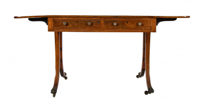  Gillows of Lancaster London English Regency Rosewood Sofa Table Attributed to Gillows