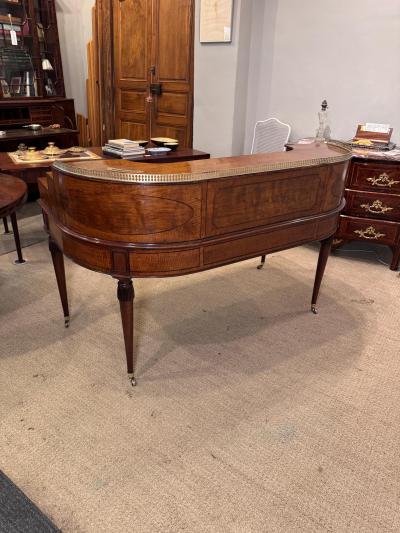  Gillows of Lancaster London George III Mahogany Carlton House Desk attributed to Gillow of Lancaster C 1790