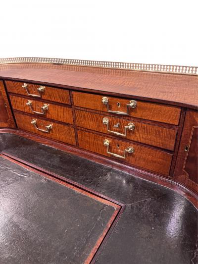  Gillows of Lancaster London George III Mahogany Carlton House Desk attributed to Gillow of Lancaster C 1790