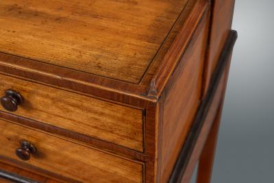  Gillows of Lancaster London George III Sheraton Period Satinwood Cheveret Probably by Gillows