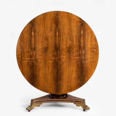  Gillows of Lancaster London George IV brass inlaid rosewood centre table attributed to Gillows