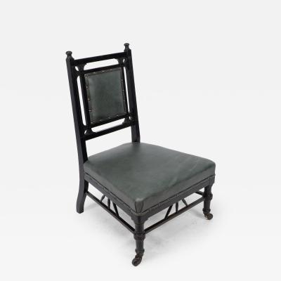  Gillows of Lancaster London Gillows An Anglo Japanese Nursing Chair with Thebes Style Turnings