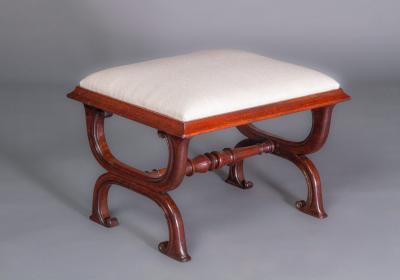  Gillows of Lancaster London Gillows Interest A Good George IV Rosewood X Frame Stool