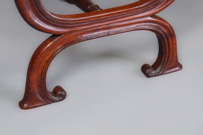  Gillows of Lancaster London Gillows Interest A Good George IV Rosewood X Frame Stool