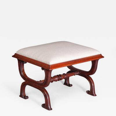  Gillows of Lancaster London Gillows Interest A Good George IV Rosewood X Frame Stool