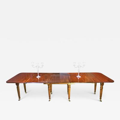 Gillows of Lancaster London Gillows Patent Mahogany Extending Dining Table