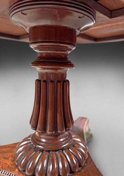  Gillows of Lancaster London Regency Mahogany Drum Table by Gillows