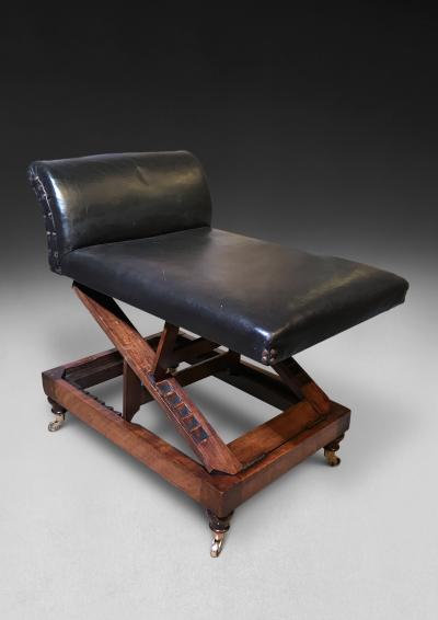  Gillows of Lancaster London Regency Mahogany Gout Stool by Gillows of Lancaster