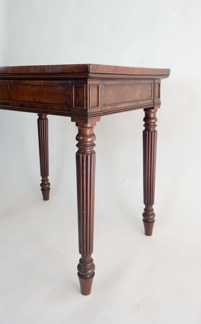 Gillows of Lancaster London Regency Solid Fustic Mahogany Side Table by Gillows of Lancaster London
