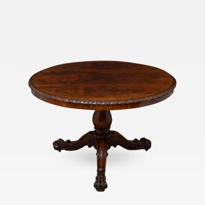  Gillows of Lancaster London SUPERB ROSEWOOD CENTRE TABLE STAMPED GILLOWS