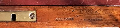  Gillows of Lancaster London Satinwood Inlaid Mahogany Cylindrical Writing Desk