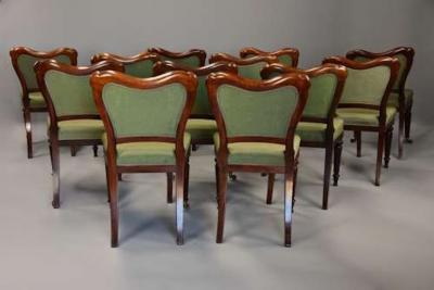  Gillows of Lancaster London Set of twelve William IVth dining chairs attributed to Gillows