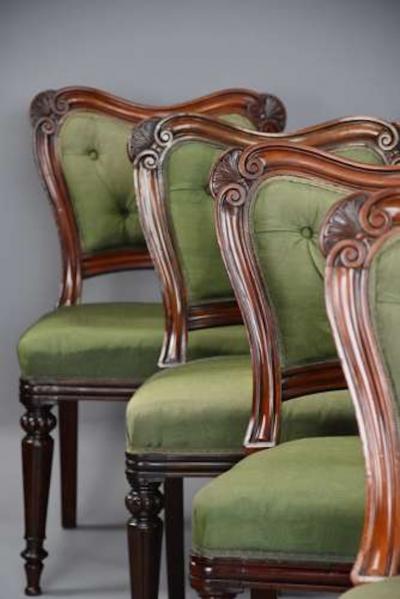  Gillows of Lancaster London Set of twelve William IVth dining chairs attributed to Gillows
