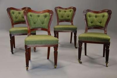  Gillows of Lancaster London Set of twelve William IVth dining chairs attributed to Gillows