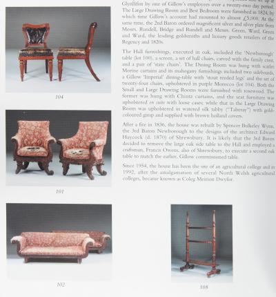  Gillows of Lancaster London The Glynllifon Rutland Chairs Supplied by Gillows in 1823 to Thomas John Wynn