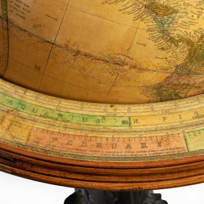 Gilman Joslin A Pair of 16 inch floor standing globes by Gilman Joslin