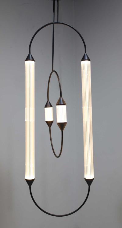  Giopato Giopato Coombs Cirque Chandelier in Brushed Bronze