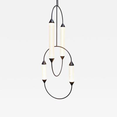  Giopato Giopato Coombs Cirque Chandelier in Brushed Bronze