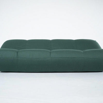  Giovannetti Mid Century Modern Green Papillon Sofa by Giovannetti Italy 1970s