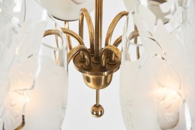  Gl ssner Swedish Modern Six Armed Chandelier by Gl ssner Sweden ca 1940s