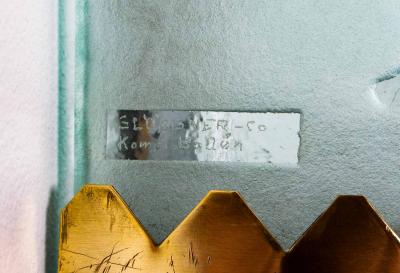  Gl ssner Swedish Modern Wall Sconce in Brass and Glass by Carl Erik Bod n for Gl ssner