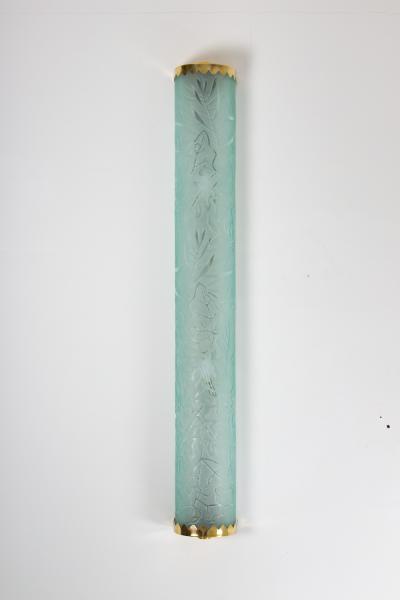  Gl ssner Swedish Modern Wall Sconce in Brass and Glass by Carl Erik Bod n for Gl ssner