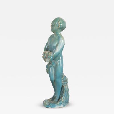  Gladding McBean An American glazed terracotta fountain figure C 1940 