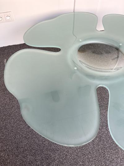  Glas Italia Flower Glass Coffee Table by Glas Italia Italy 1990s