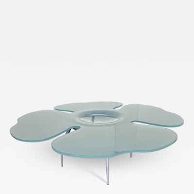  Glas Italia Flower Glass Coffee Table by Glas Italia Italy 1990s