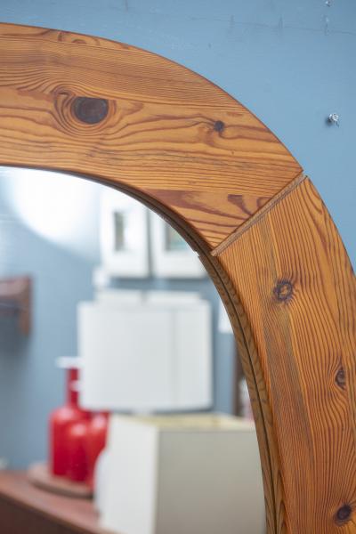  Glas M ster Markaryd Large Pine Oval Wall Mirror by Glas Master for Markyrd Sweden