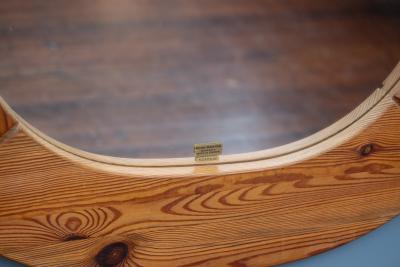  Glas M ster Markaryd Large Pine Oval Wall Mirror by Glas Master for Markyrd Sweden